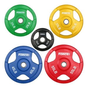 Force USA Color Rubber Coated Olympic Weight Plates - LB
