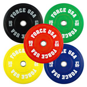 Force USA Pro Grade Colored Bumper Plates (LB)